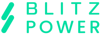 Logo Blitz Power, Belgisch merk van laadpalen aangeboden door Go Watts